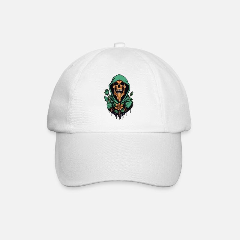 La mort dans le quartier - Casquette classique - blanc/blanc