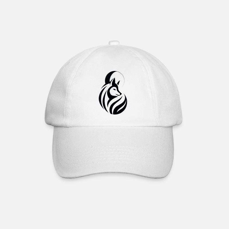 Tribal du loup - Casquette classique - blanc/blanc