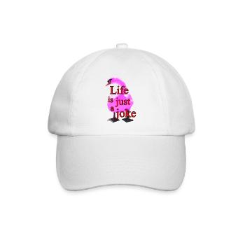 Humorous swan print - Baseball Cap - white/white - Front