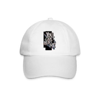 You Can't Hurt Me - Baseball Cap - white/white - Front