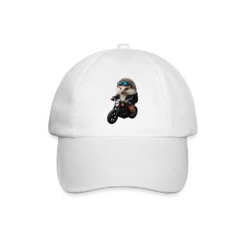 Herisson motard - Casquette classique - blanc/blanc - Devant