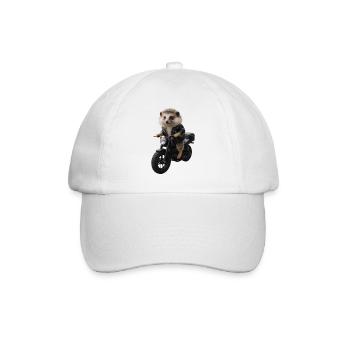 Hérisson motard - Casquette classique - blanc/blanc - Devant