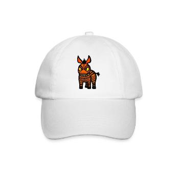 Donkey Halloween Animal - Baseball Cap - white/white - Front