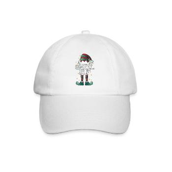 Onkel Elf Weihnachten Weihnachtsgeschenk - Baseballkappe - Weiß/Weiß - Vorne