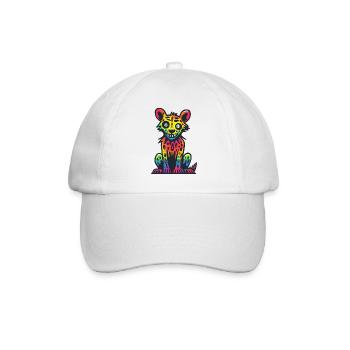 Hyena Halloween Animal - Baseball Cap - white/white - Front