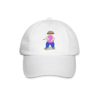 Eine Blume für Sie - Baseballkappe - Weiß/Weiß - Vorne
