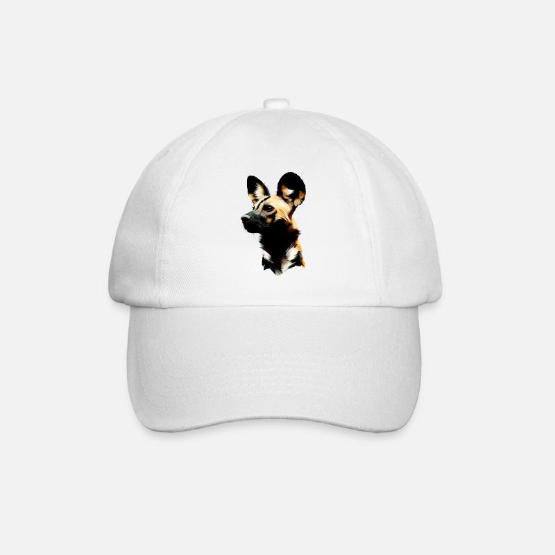 Chien de chasse peint - Casquette classique - blanc/blanc