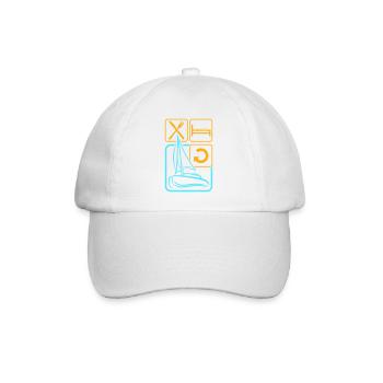 Manger Dormir Naviguer Répéter les icônes quotidiennes - Casquette classique - blanc/blanc - Devant