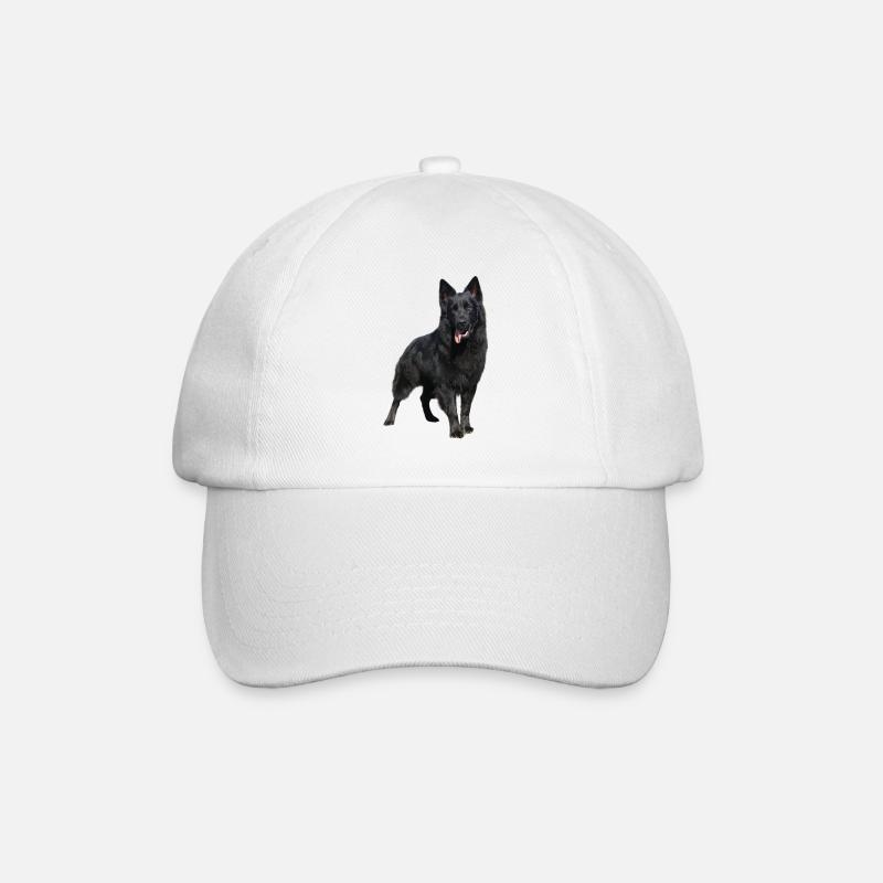 Chien de berger noir - Casquette classique - blanc/blanc