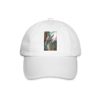 Kirk's dik-dik (in german Kirk-Dikdik Zwergrüssel - Baseball Cap - white/white - Front
