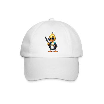 SSW33 Knife Duck with Hoodie Jacket - Baseball Cap - white/white - Front