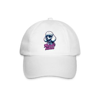 Melodic House Pudel - Baseballkappe - Weiß/Weiß - Vorne