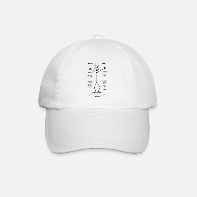 Ella verbindet Stil - Baseballkappe - Weiß/Weiß