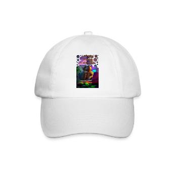 And today I risk a look sloth in the office - Baseball Cap - white/white - Front