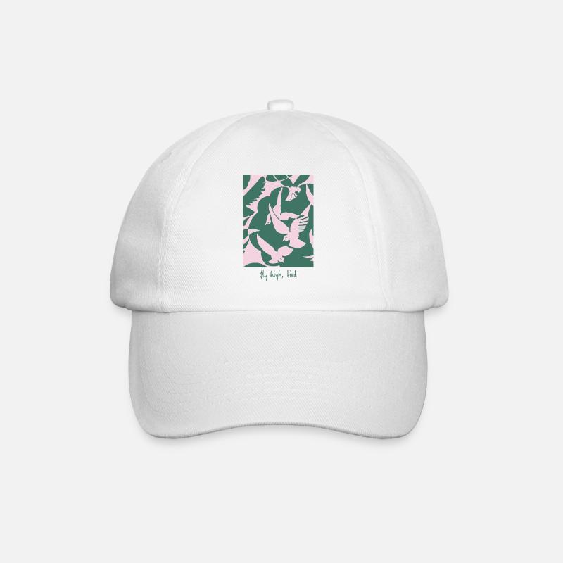 Fly High, Bird – Design d’oiseau élégant - Casquette classique - blanc/blanc