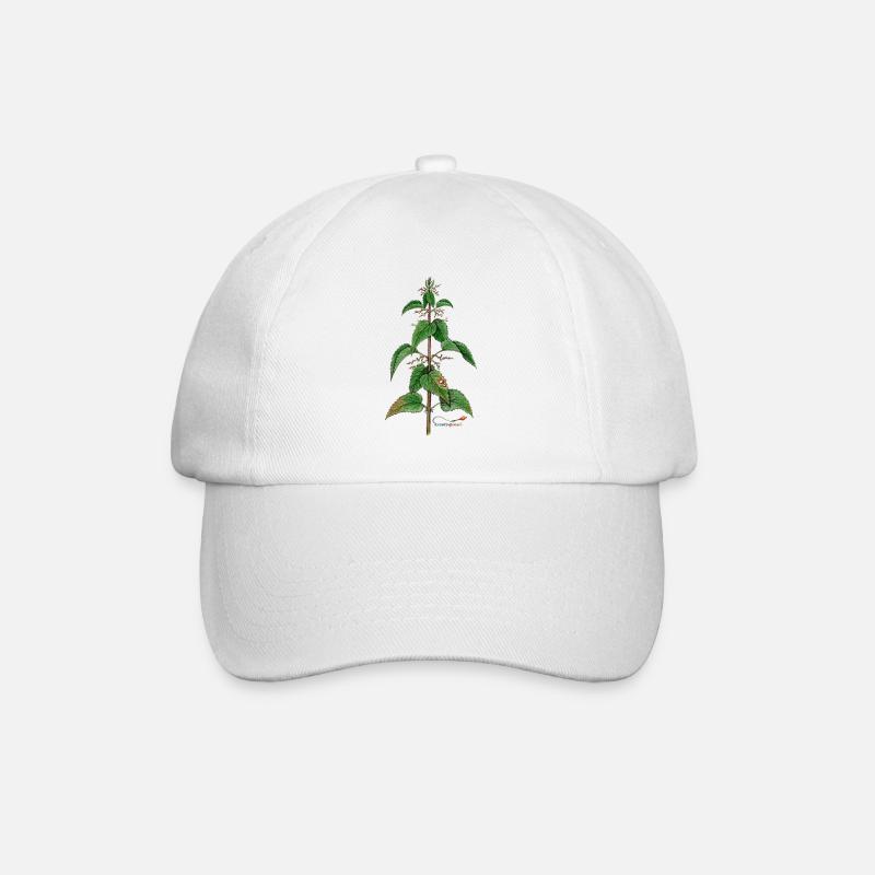 Nettle (Urtica dioica) - Baseball Cap - white/white