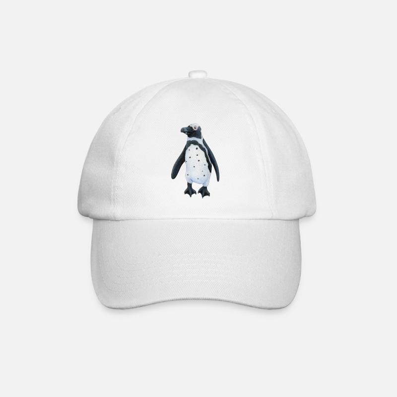 Jackass penguin - Baseball Cap - white/white