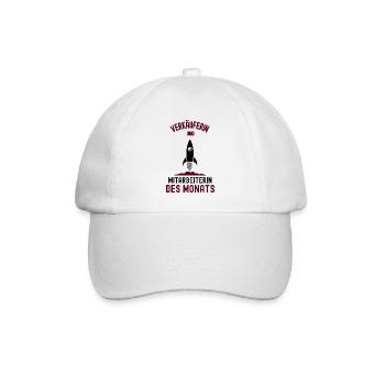 Mitarbeiterin des Monats Verkäuferin Verkauf - Baseballkappe - Weiß/Weiß - Vorne