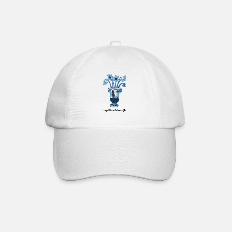 Blue Mood Botanical - Baseballkappe - Weiß/Weiß