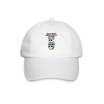 Panda en pyjama avec un réveil - Casquette classique - blanc/blanc - Devant