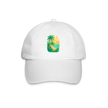 Tropical tranquility - Baseball Cap - white/white - Front