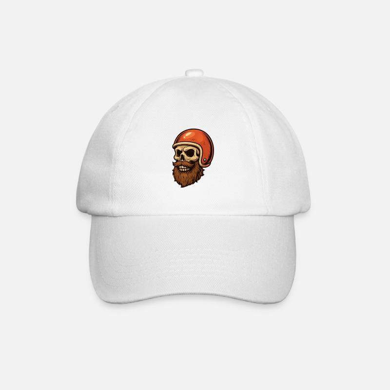 skull rider 01 - Casquette classique - blanc/blanc