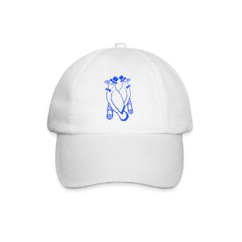 Sir Birds Team Hat Monocle Glasses 2 Rich Friends - Baseball Cap - white/white - Front