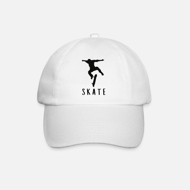 Skater - Baseballkappe - Weiß/Weiß