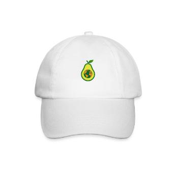 Avocado Love – Healthy & Happy - Baseball Cap - white/white - Front