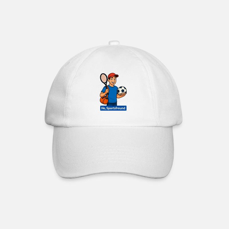 Sportsfreund - Baseballkappe - Weiß/Weiß