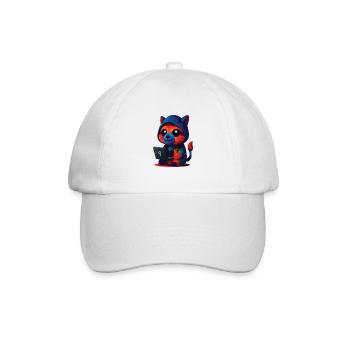 WPAP Polygone Kawaii Style Animaux Bébé Raton laveur - Casquette classique - blanc/blanc - Devant