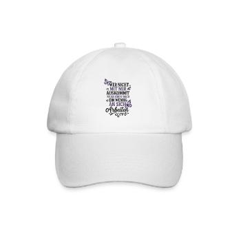 Drôle de dicton qui ne s’entend pas avec moi - Casquette classique - blanc/blanc - Devant
