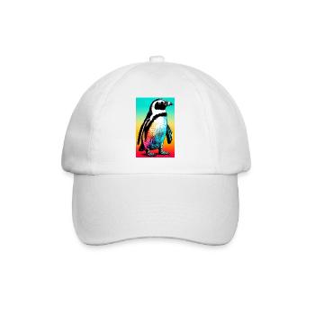 penguin - Baseball Cap - white/white - Front