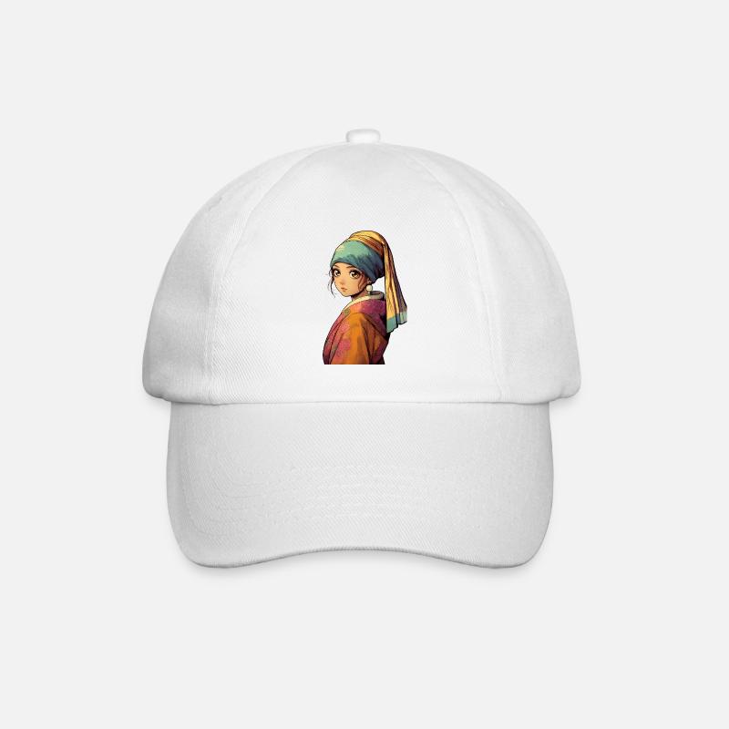 Manga de style jeune perle - Casquette classique - blanc/blanc
