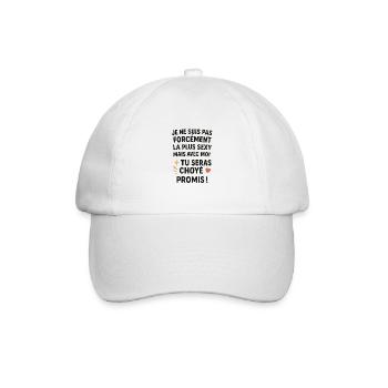 Citation d'amour humoristique pour célibataire - Casquette classique - blanc/blanc - Devant
