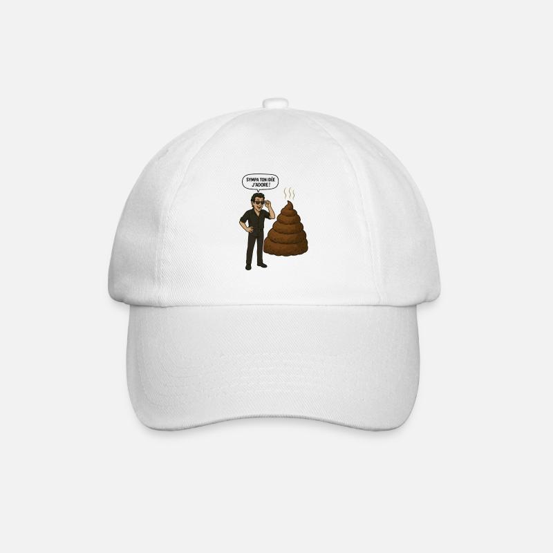 Idées sympa, idées nulles, humour ironique - Casquette classique - blanc/blanc