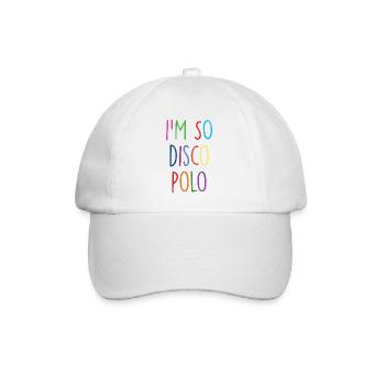 Disco Polo - Baseballkappe - Weiß/Weiß - Vorne