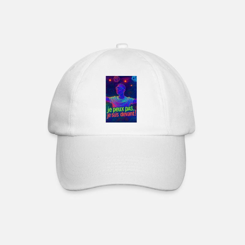 techno - Baseball Cap - white/white