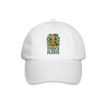 Pfoten und Pflanzen - Baseballkappe - Weiß/Weiß - Vorne