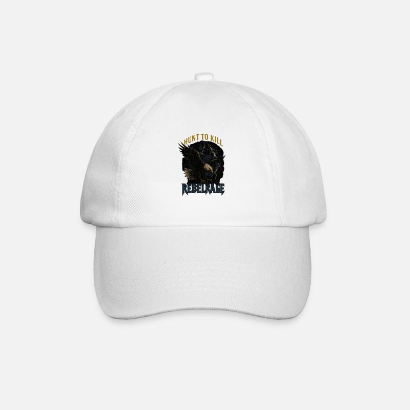 Wild Eagle Rebel Rage Design - Baseball Cap - white/white