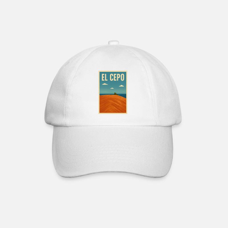 El Cepo La Gomera Küste - Baseballkappe - Weiß/Weiß