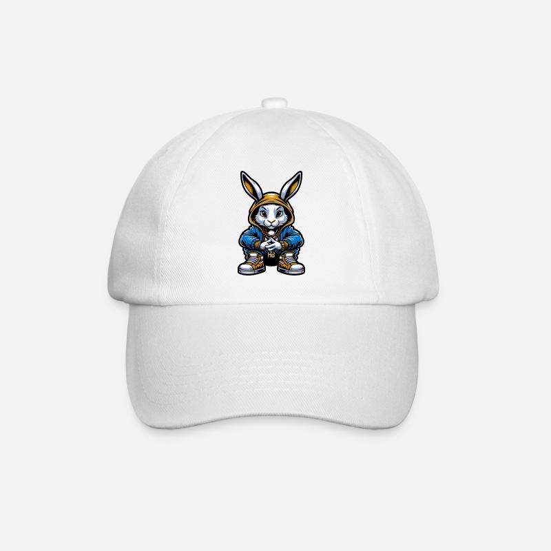 Hood Bunny - Baseballkappe - Weiß/Weiß