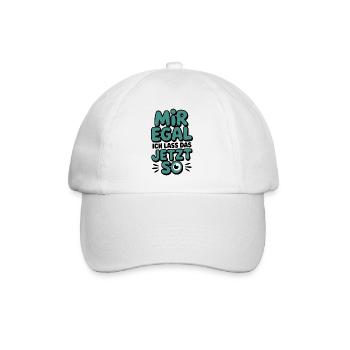 I don't care now so eye - Baseball Cap - white/white - Front