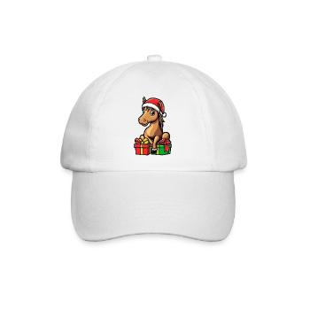 Cadeaux de Noël Cheval - Casquette classique - blanc/blanc - Devant