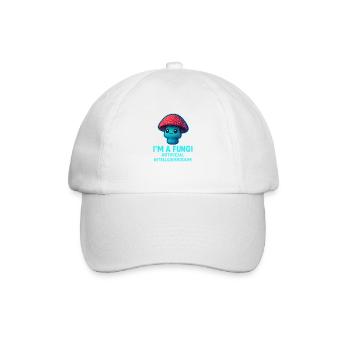 Artificial Mushroom Friend Fungi AI - Baseball Cap - white/white - Front