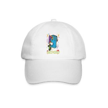 Crimp Queen Rock Climbing Bouldering Fun - Baseball Cap - white/white - Front