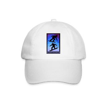 Planche à neige - Casquette classique - blanc/blanc - Devant