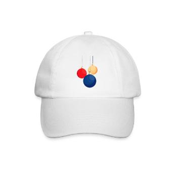 Accrocher des boules de Noël - Casquette classique - blanc/blanc - Devant