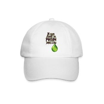 POISON IN THE WATER #3 - let's talk - Baseball Cap - white/white - Front