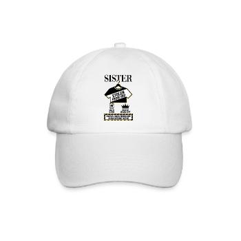 Sister Stolen From You Warning - Baseball Cap - white/white - Front